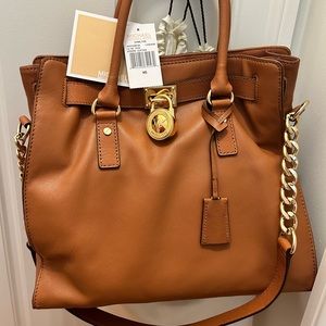 Michael Kors Hamilton large leather tote (with tag, EUC)